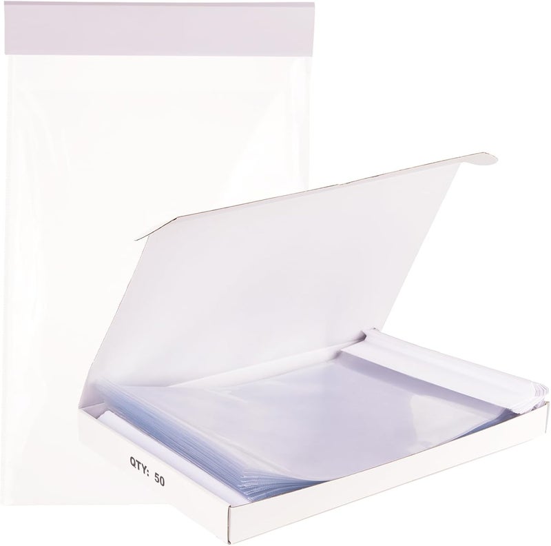 Wuliim 50 Pack Eco-Friendly OPP Window Hangers 9"x13" - Recyclable Car Dealership Document Holders, Lightweight Clip-On Sleeves for Buyer Guides, Menus & Promo Flyers - Image 2